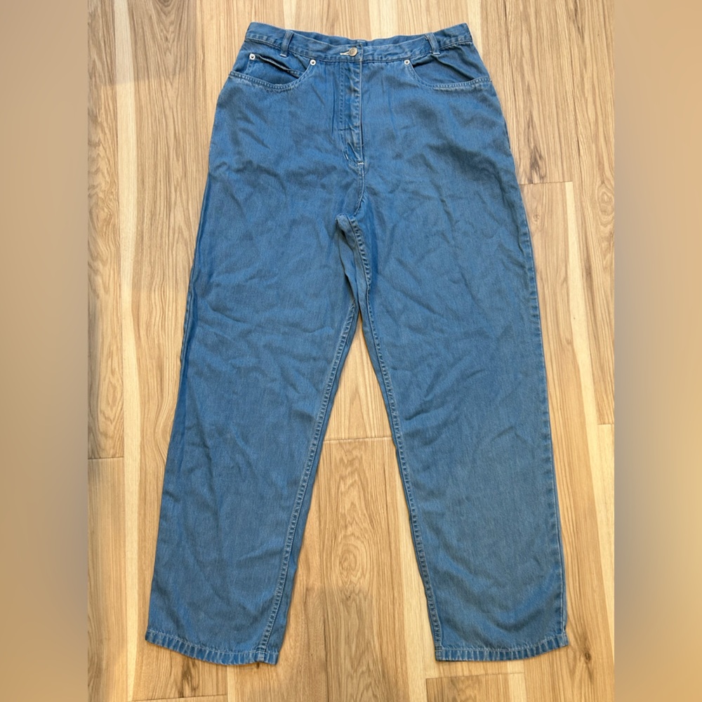 Pendleton High Waisted Light Denim Mom Jeans Size 14